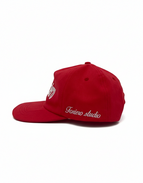 "THE SUN" hat red Foriero