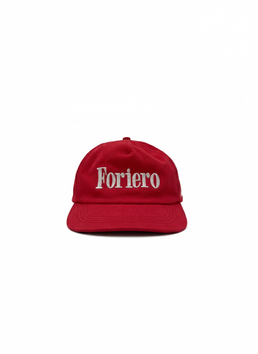 "THE SUN" hat red Foriero